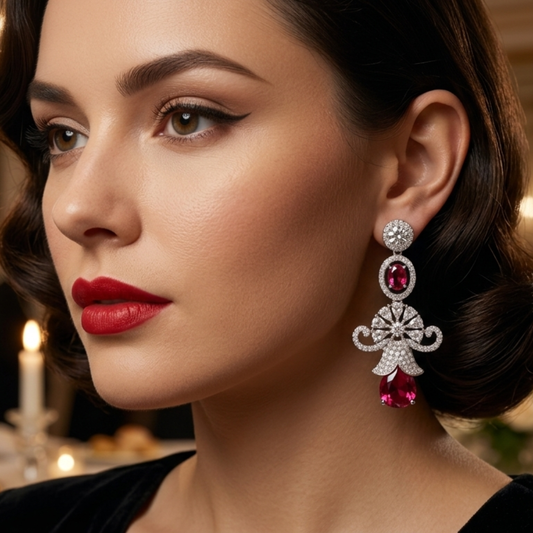 The Ruby Queen Necklace Set