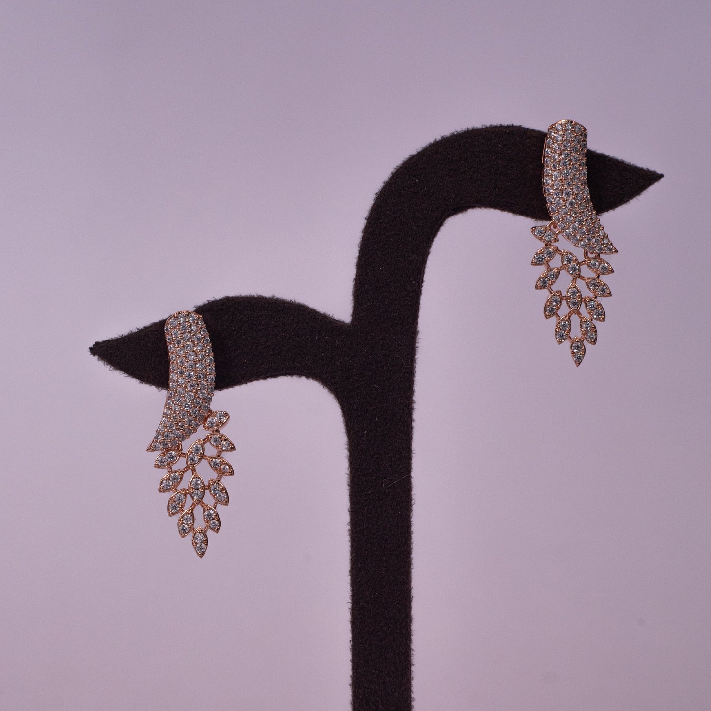 The Verdant Muse: Premium Marquise-Leaf Statement Set