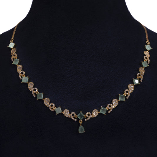Exquisite Handcrafted Emerald-Hued Fashion Jewelry Set