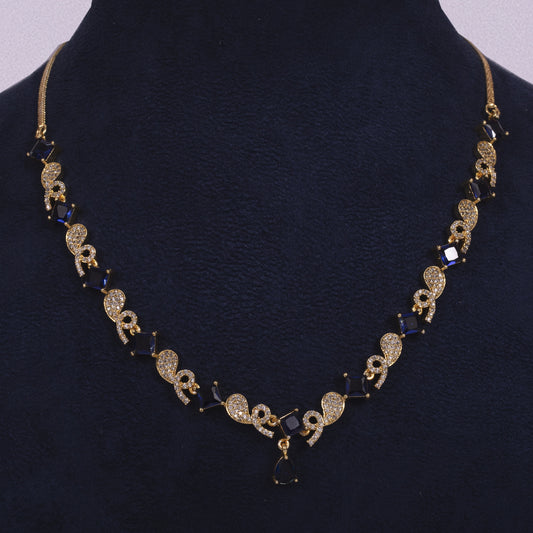 Handcrafted Fashion Jewelry: Royal Blue Petal Essence Necklace