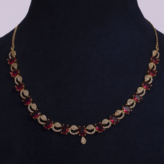 Exquisite Handcrafted Fashion Jewelry Emerald-Toned Necklace Set