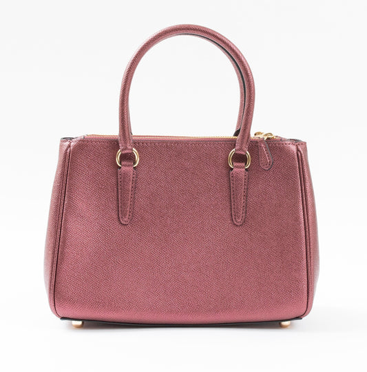 Coach Pre-Loved Mini Lora Carryall in Crossgrain Leather