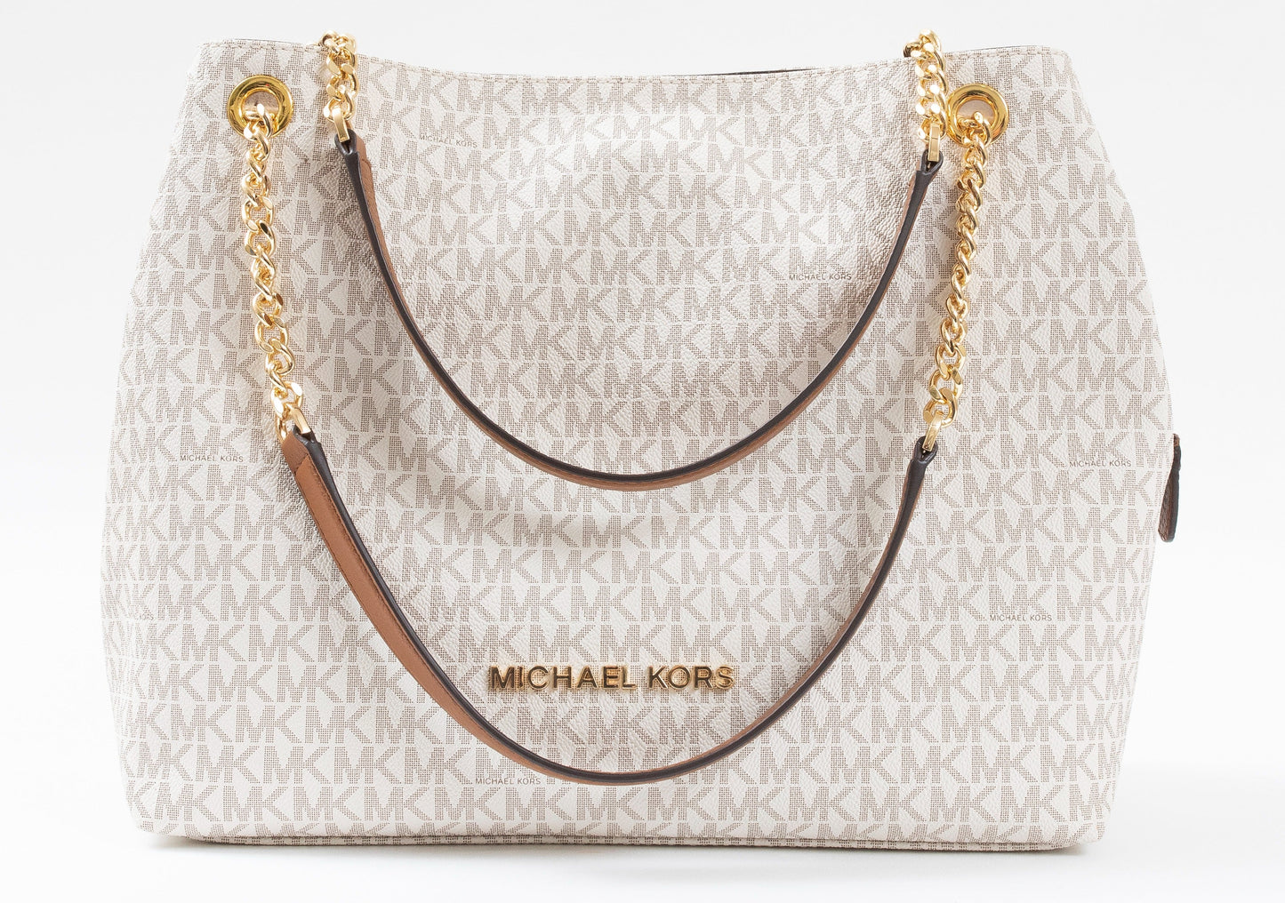 Michael Kors Pre-Loved Jet Set Chain Tote in Signature Canvas