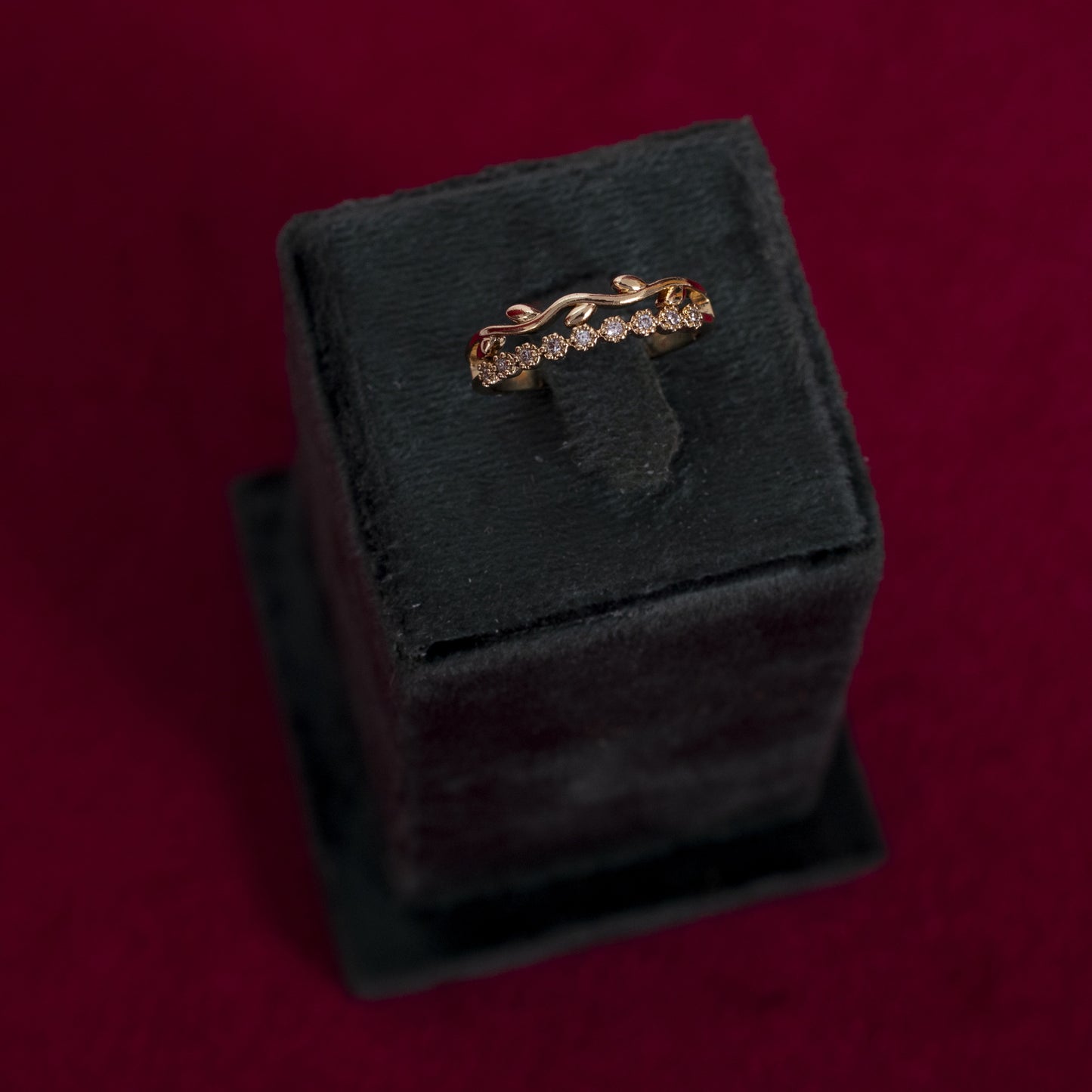 Golden Laurel Layered Ring | Premium Handcrafted Fashion Jewelry