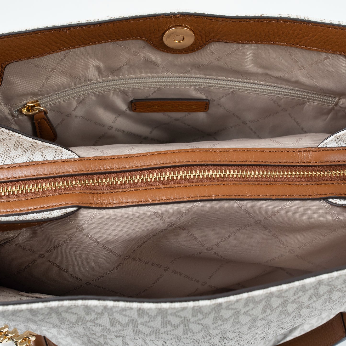 Michael Kors Pre-Loved Jet Set Chain Tote in Signature Canvas