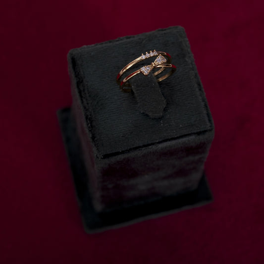 The Petite Elegance Bow Ring