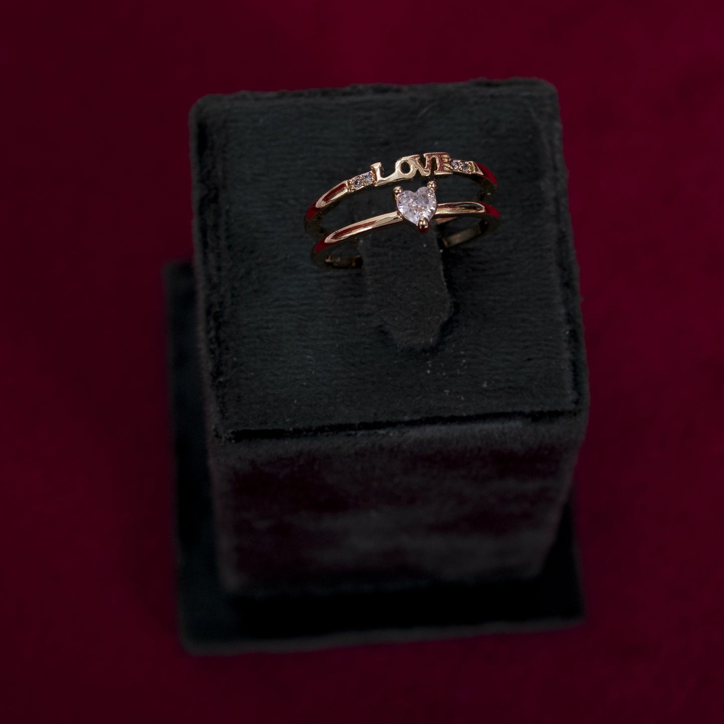 The Elite 'Love' Silhouette Ring