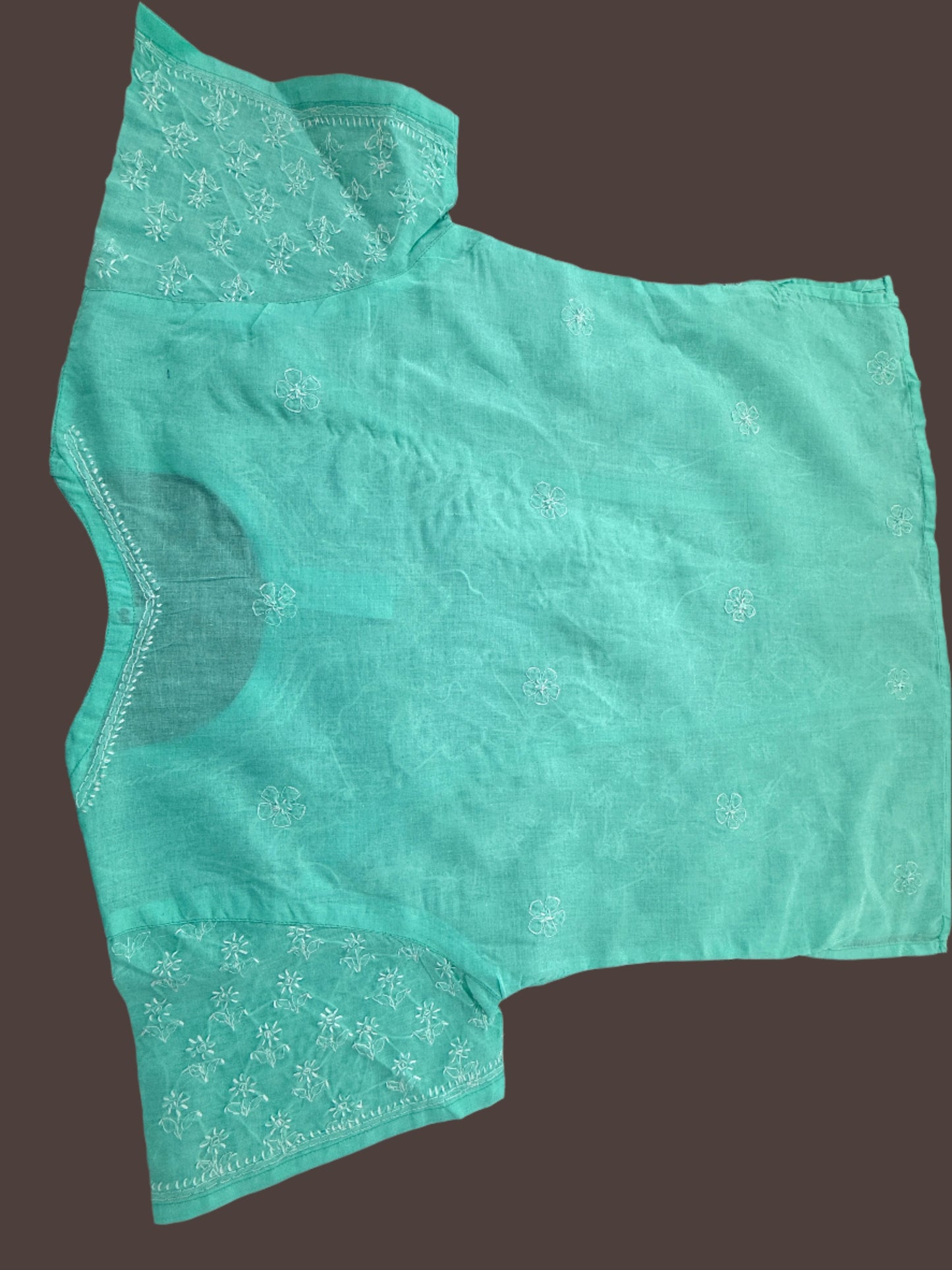 Sharon Sea green Chikankari kurta