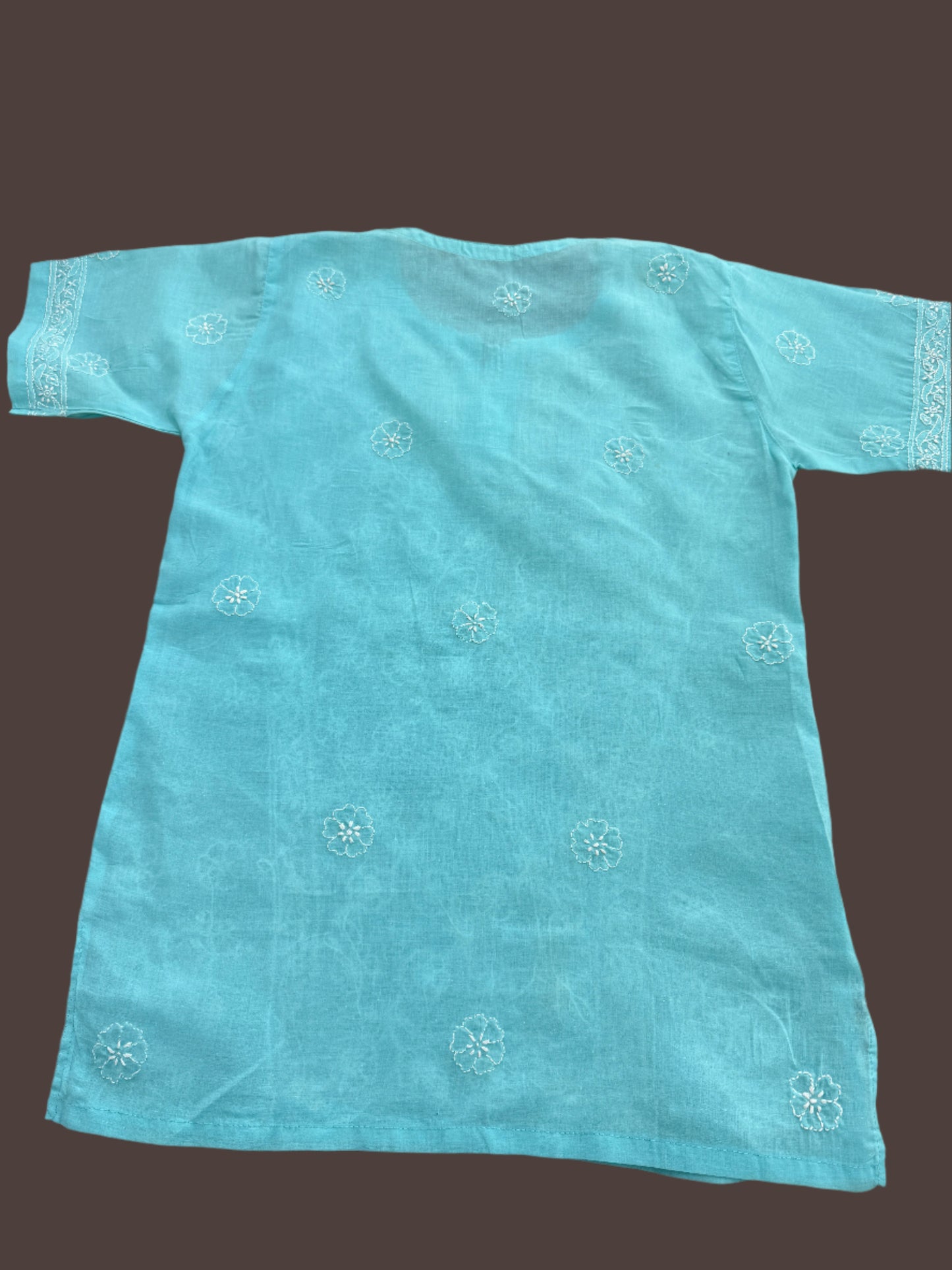Victoria Sea green Chikankari kurta