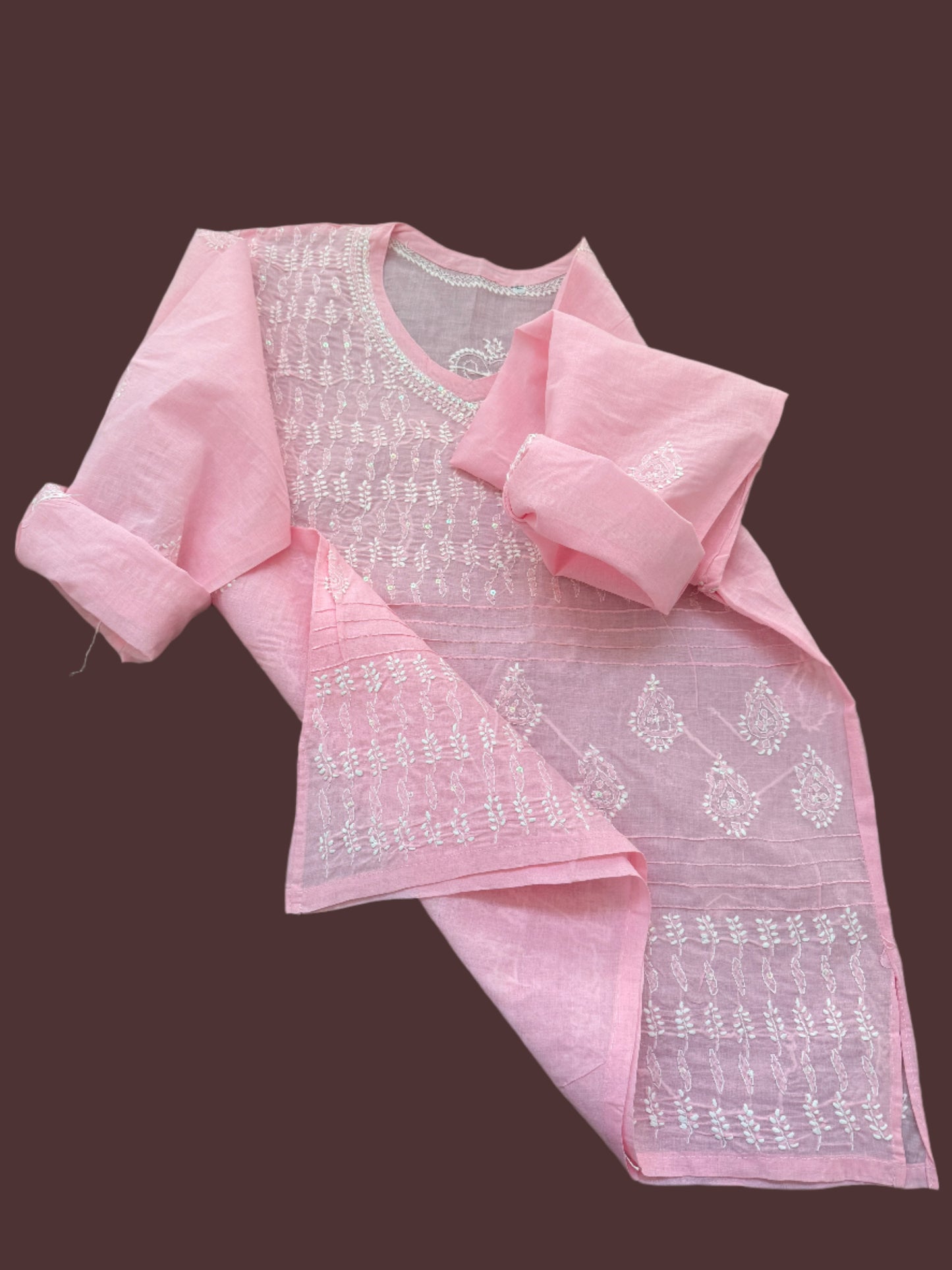 Gul β Light Pink Chikankari Kurta | Grace in Every Thread πΈ