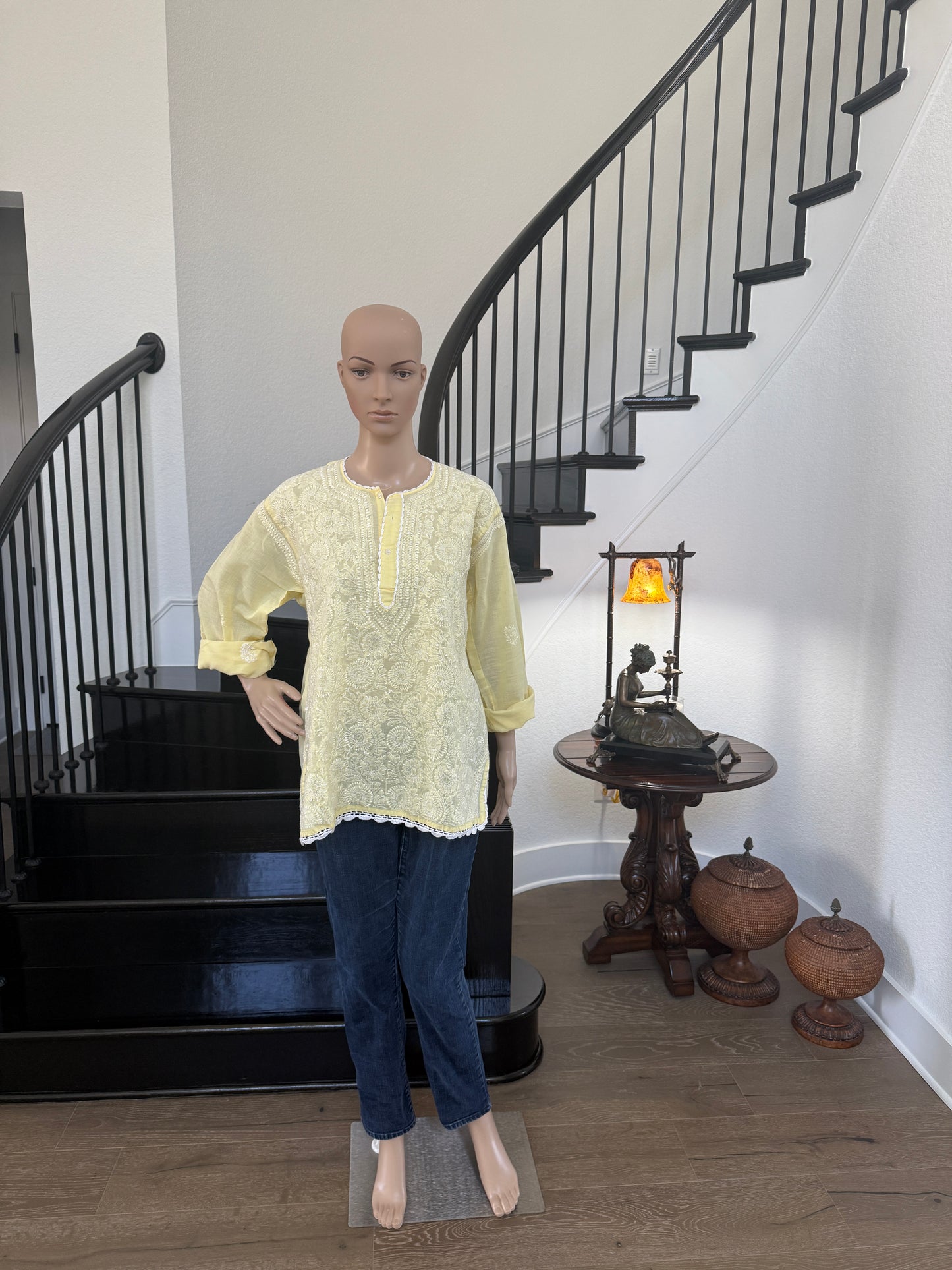 Diya β Yellow Chikankari Kurta | Radiate Elegance & Tradition βοΈ