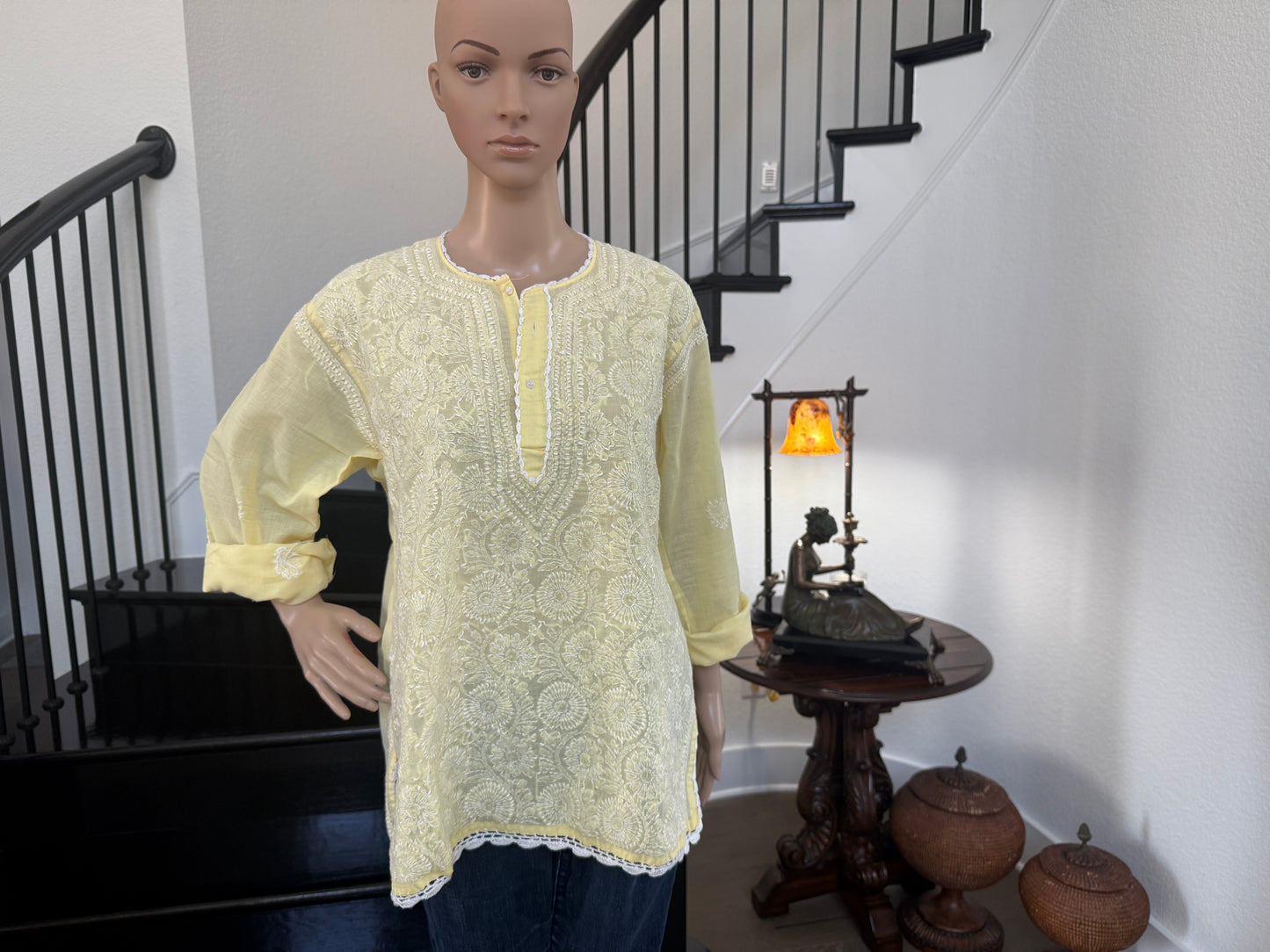 Diya β Yellow Chikankari Kurta | Radiate Elegance & Tradition βοΈ