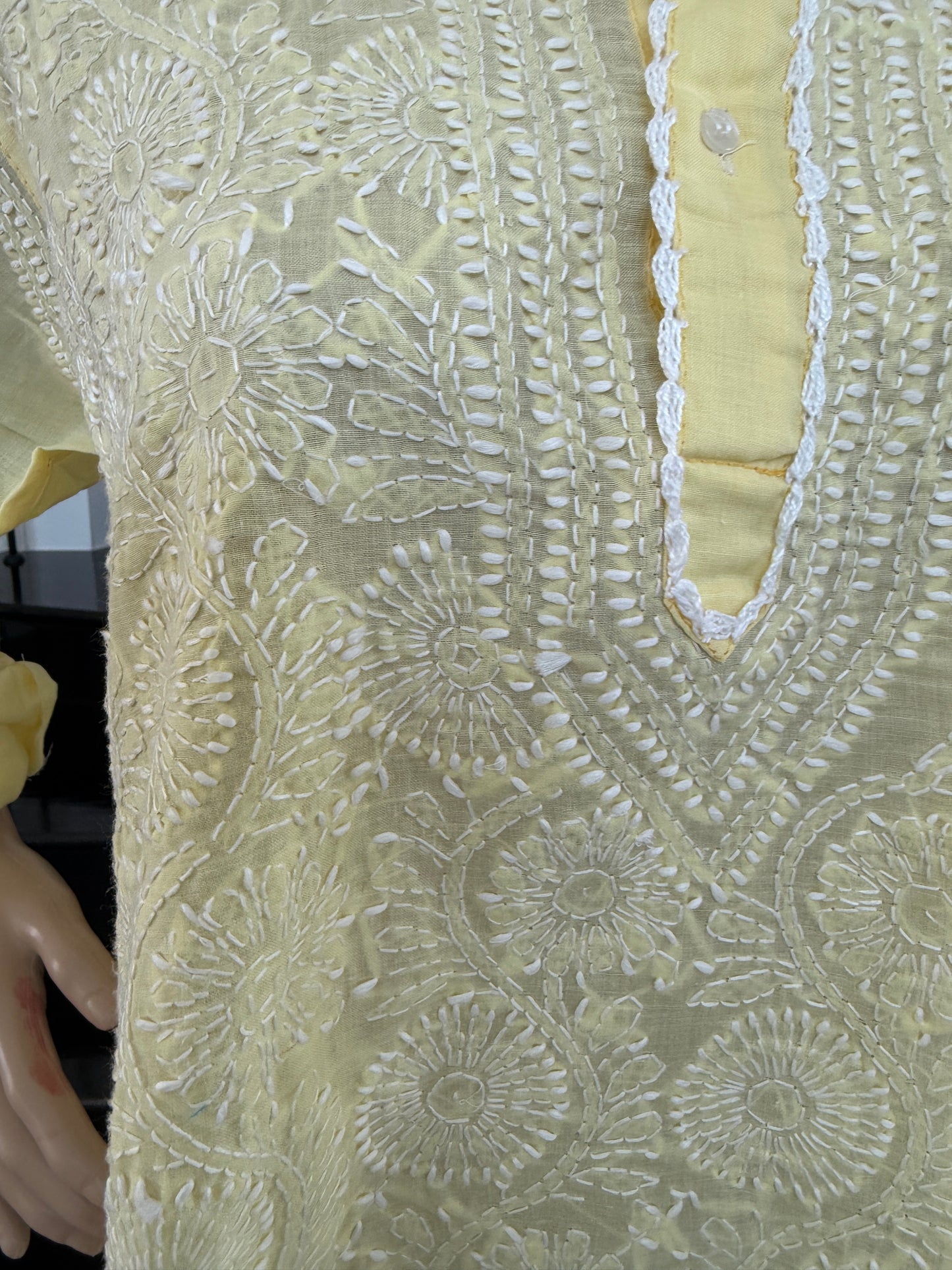 Diya β Yellow Chikankari Kurta | Radiate Elegance & Tradition βοΈ