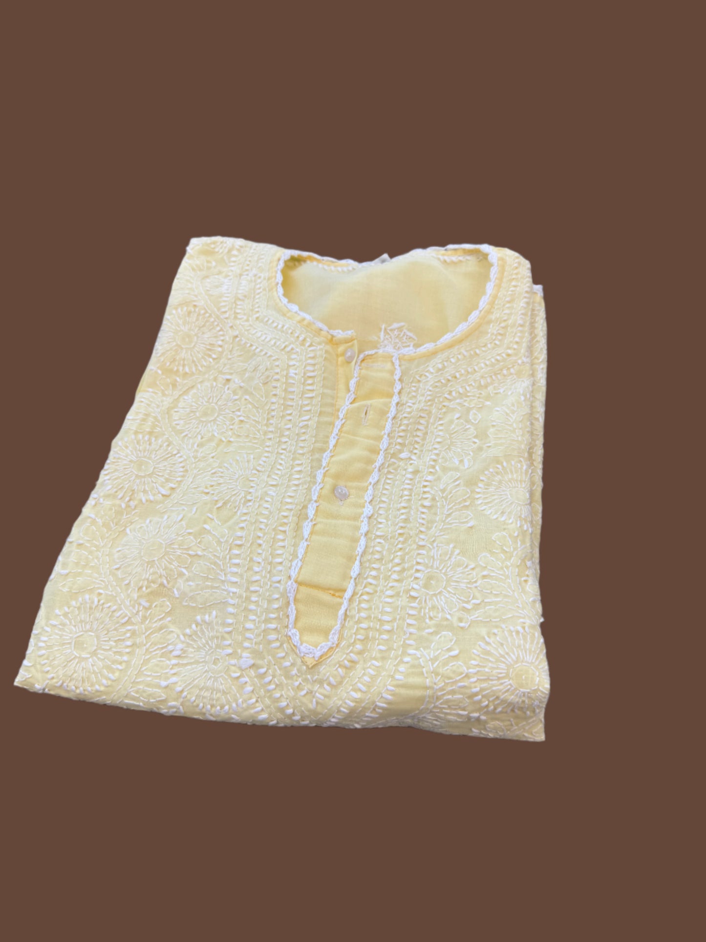 Diya β Yellow Chikankari Kurta | Radiate Elegance & Tradition βοΈ