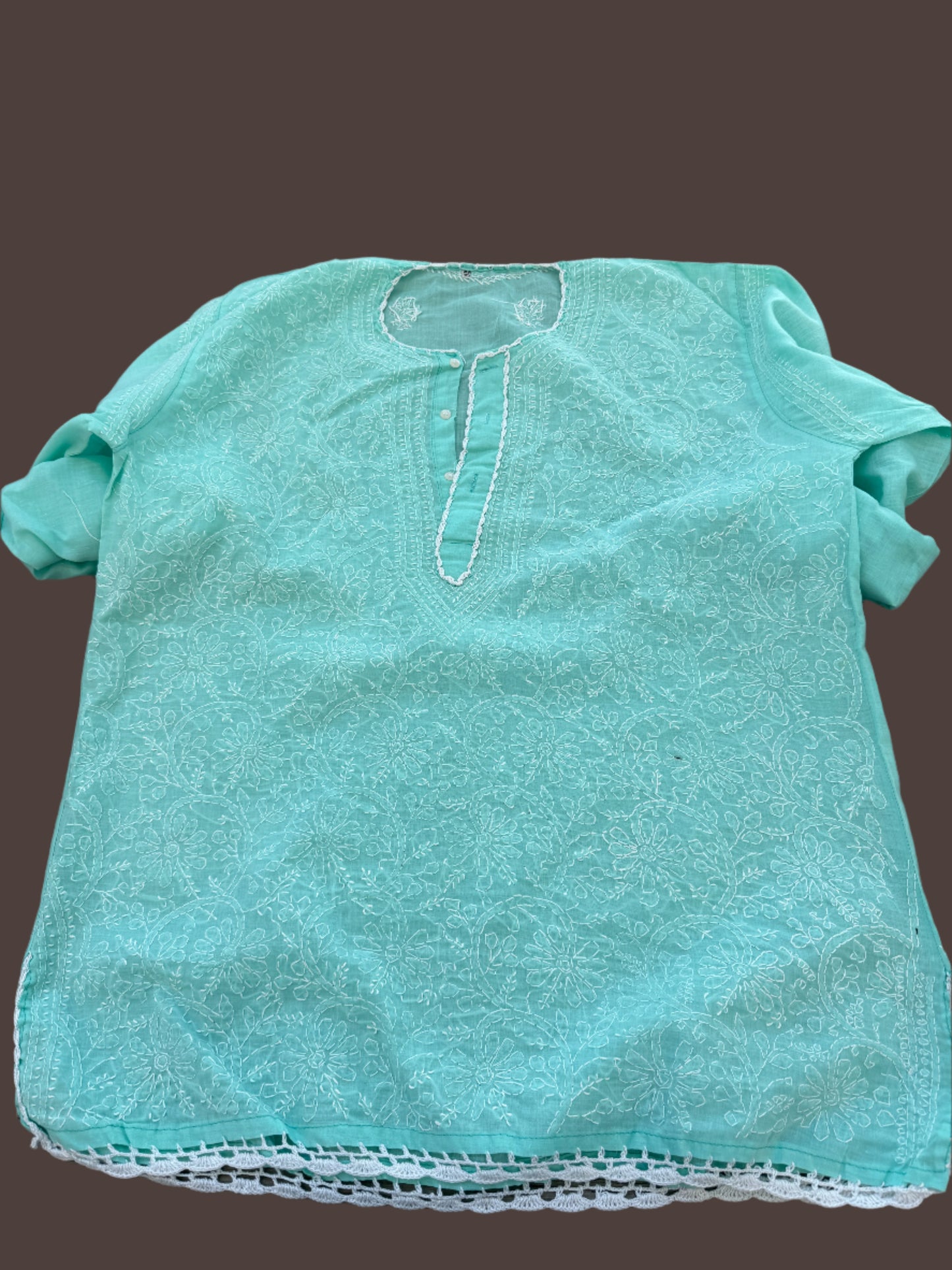 Abby Pastel Green chikankari