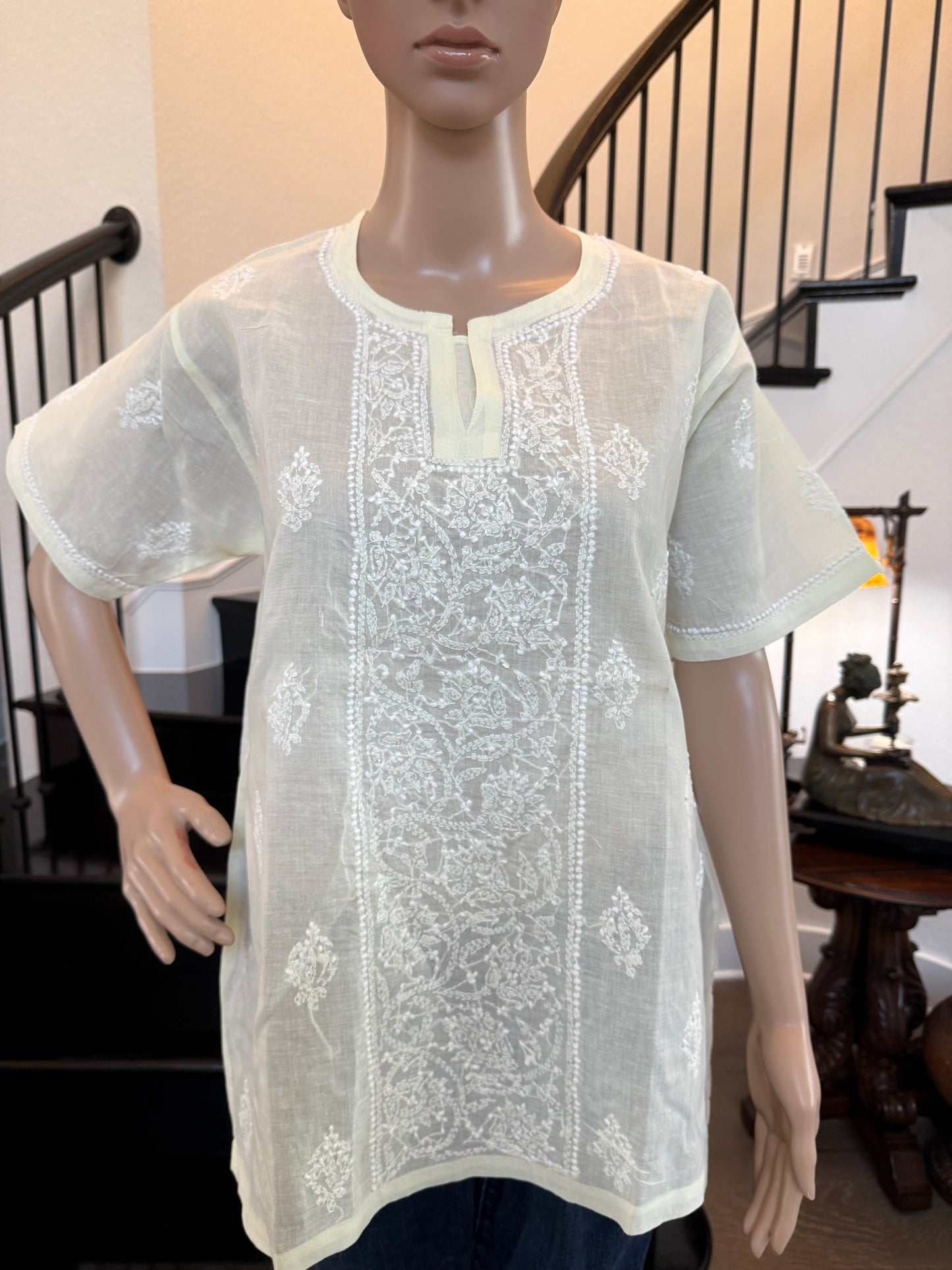 Noor-e-Chikan – Cream Chikankari Kurta | A Glow of Tradition
