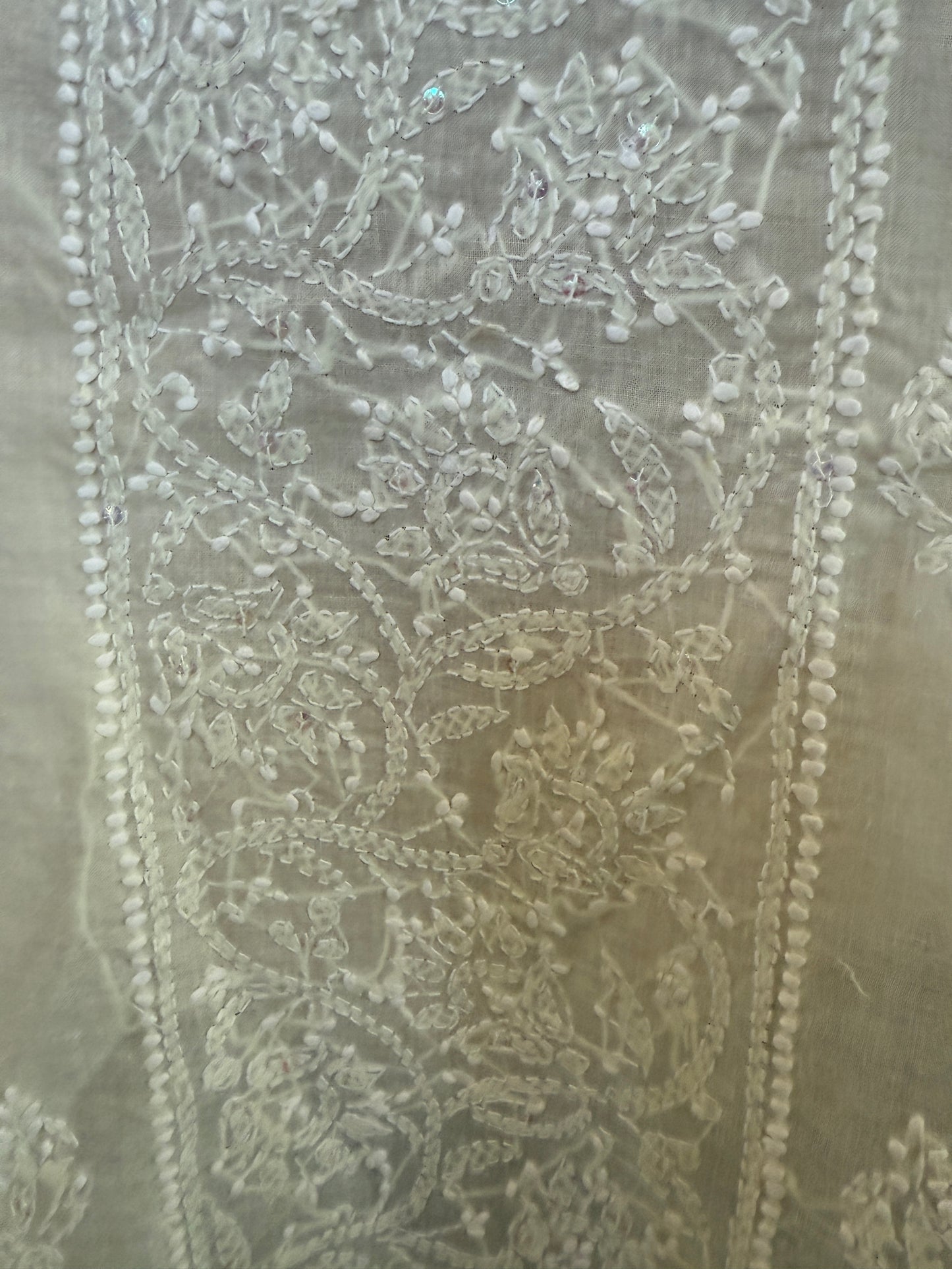 Noor-e-Chikan – Cream Chikankari Kurta | A Glow of Tradition