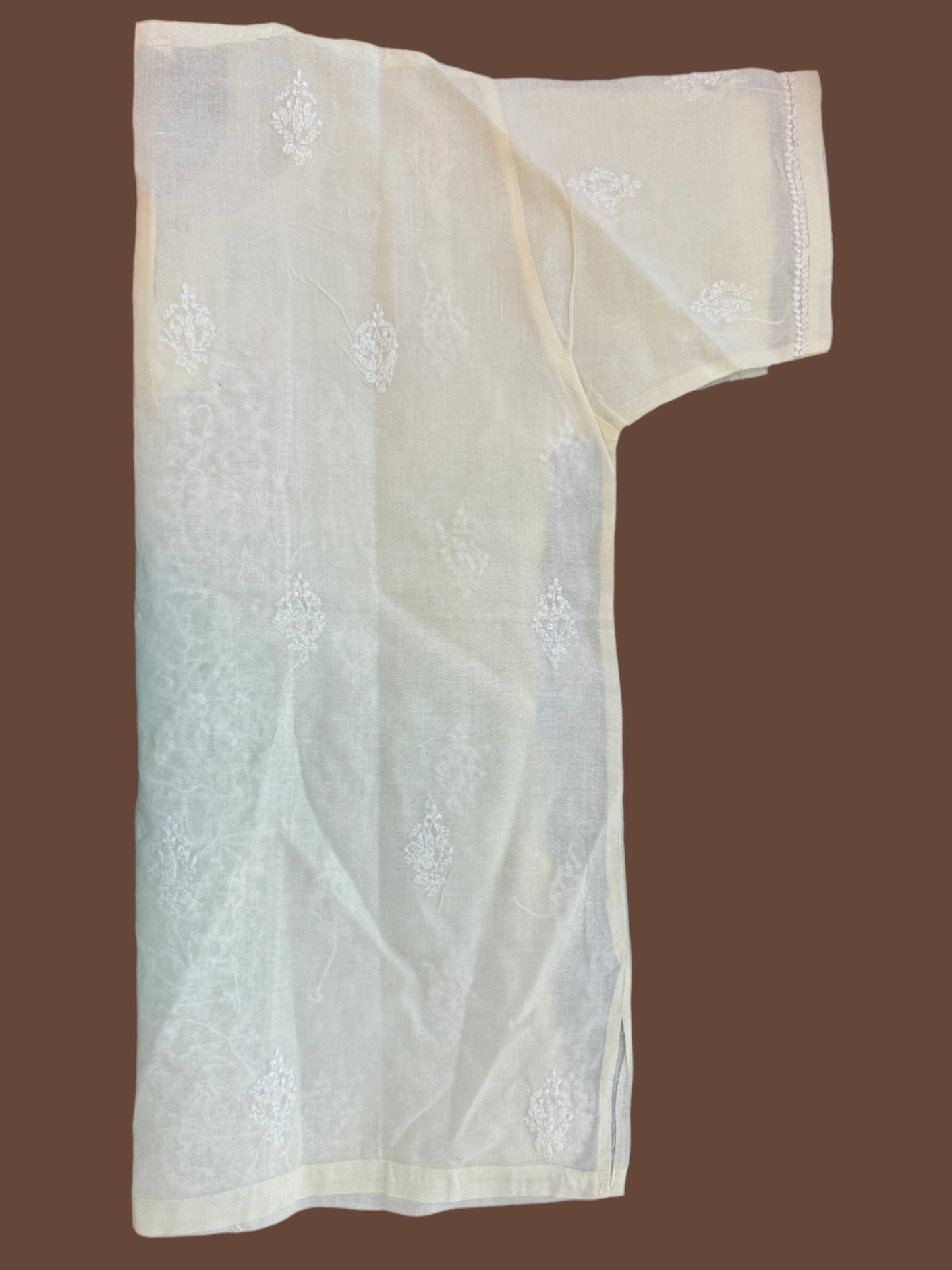 Noor-e-Chikan – Cream Chikankari Kurta | A Glow of Tradition