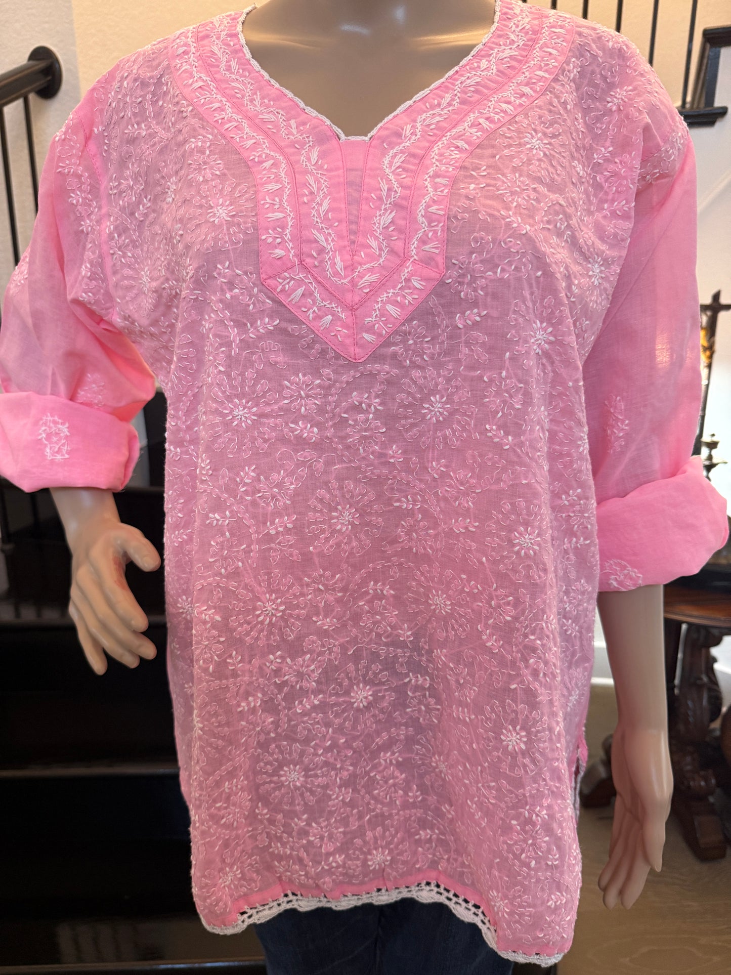 Rooh โ Blush Pink Chikankari Kurta | A Whisper of Elegance ๐ธ