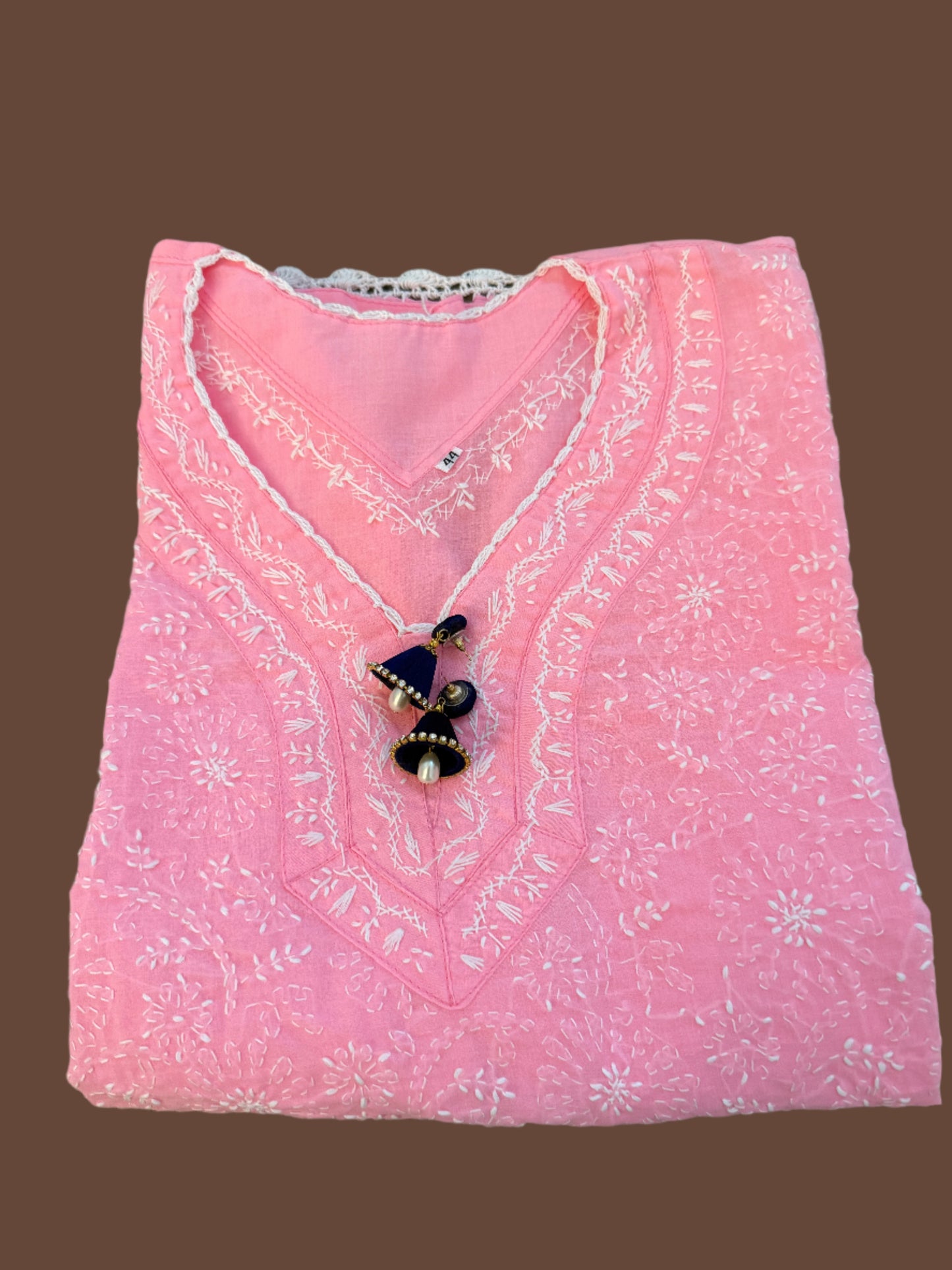 Rooh โ Blush Pink Chikankari Kurta | A Whisper of Elegance ๐ธ