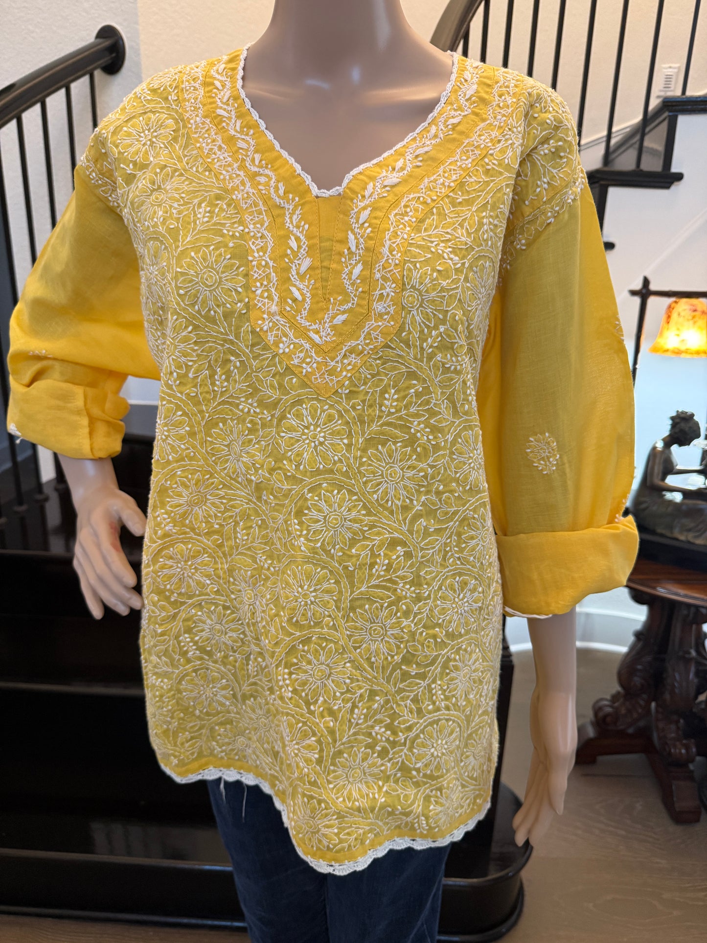Sona β Mustard Yellow Chikankari Kurta | A Glow of Tradition πΏ