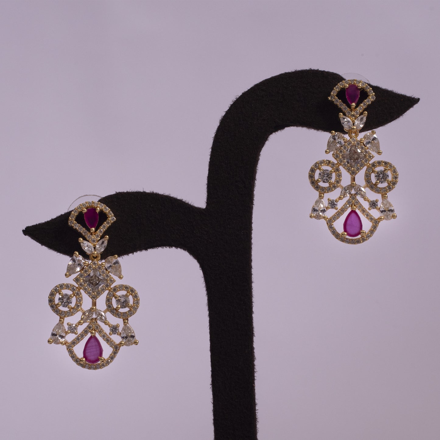 Maharani Noor Handcrafted Ruby Red Stones