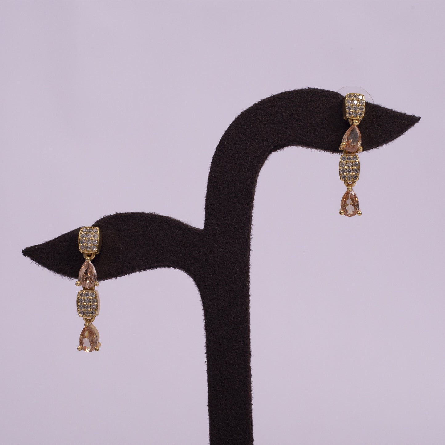 Ethereal Rose Gold Teardrop Necklace
