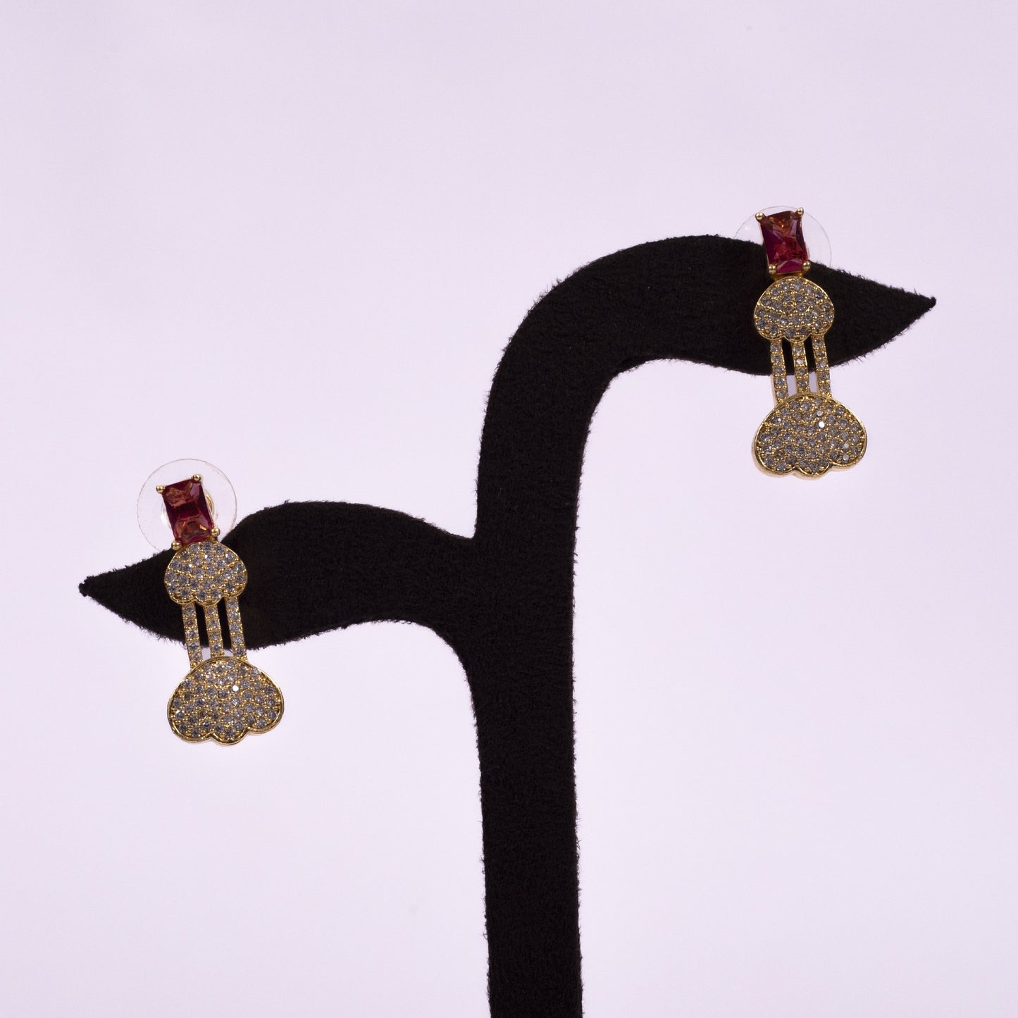 Premium Handcrafted Necklace with Ruby-Toned Accents