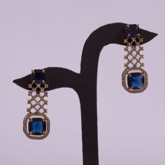 The Queen’s Handcrafted Azure Necklace & Earring Set