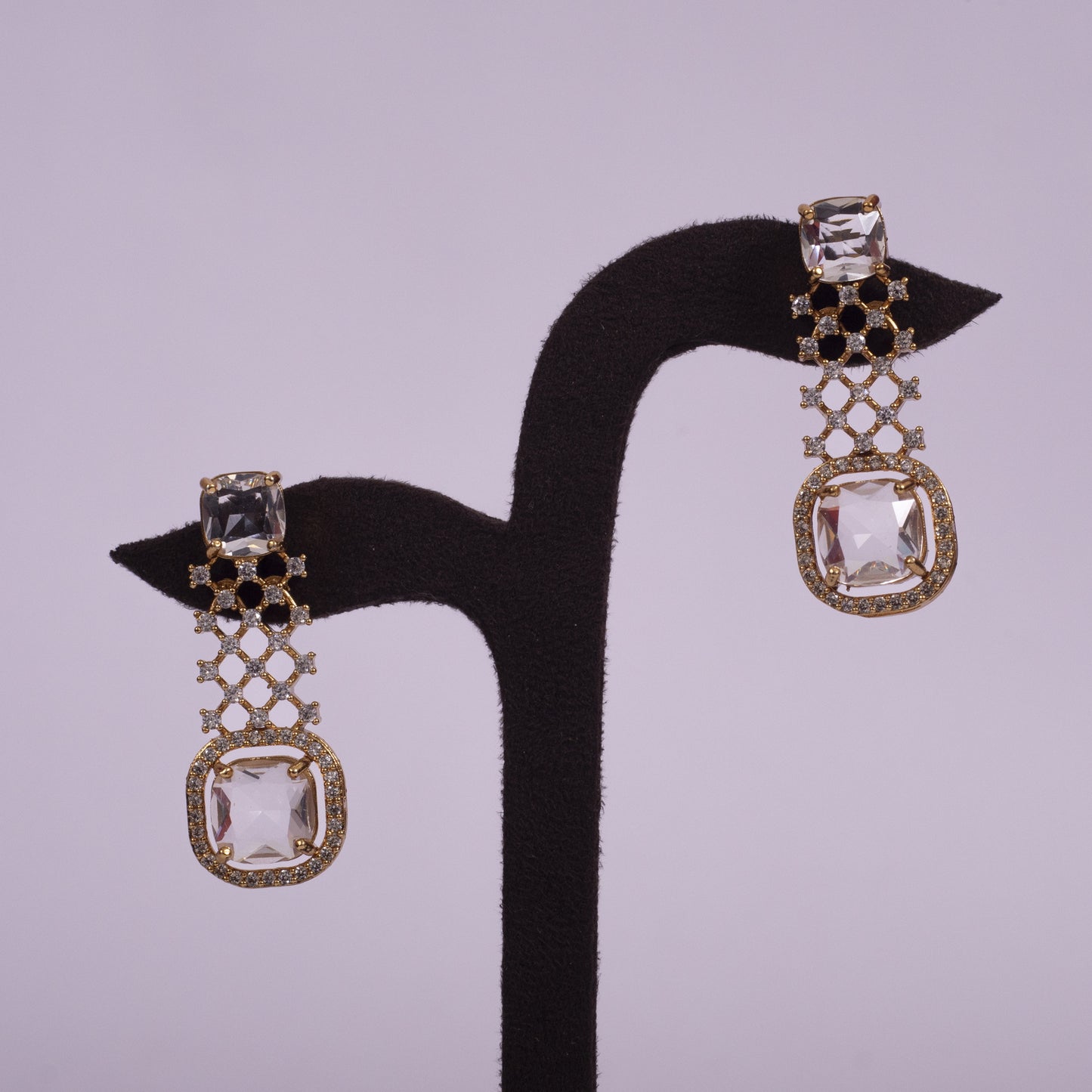 The Empress Lattice Choker & Drop Earring Set