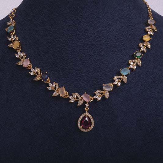 Vibrant Multi-Colored Stone Handcrafted Fashion Jewelry Suite