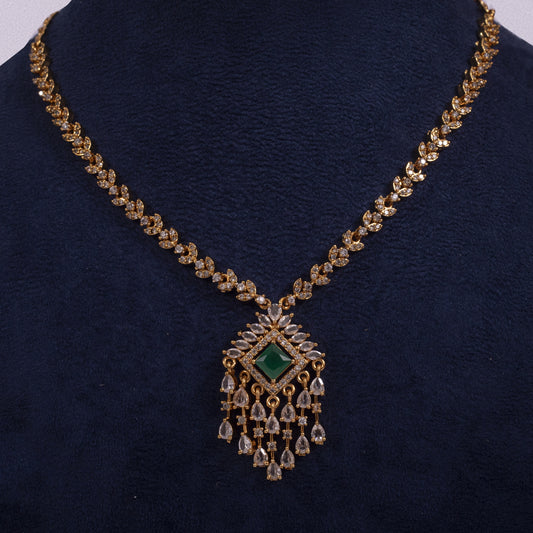Regal Emerald Green Elegance Necklace Set