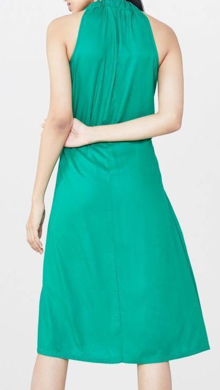 Adithi Emerald Tie-Up Dress