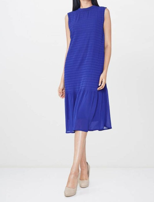 Ink Blue Drop Waist Dress