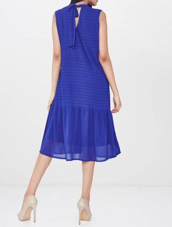 Ink Blue Drop Waist Dress
