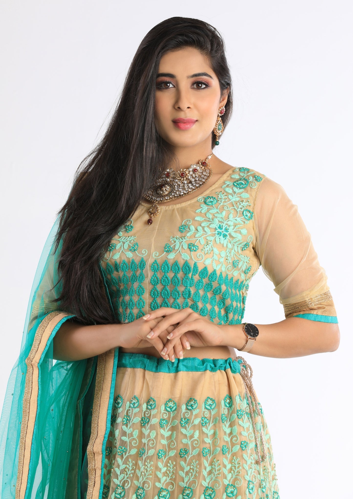 Mira Green Lehenga