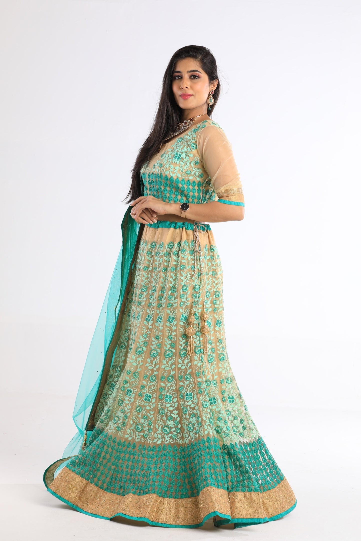 Mira Green Lehenga
