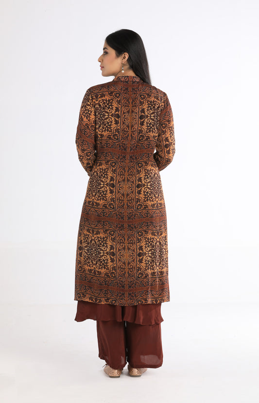 Brown Palazzo Salwar