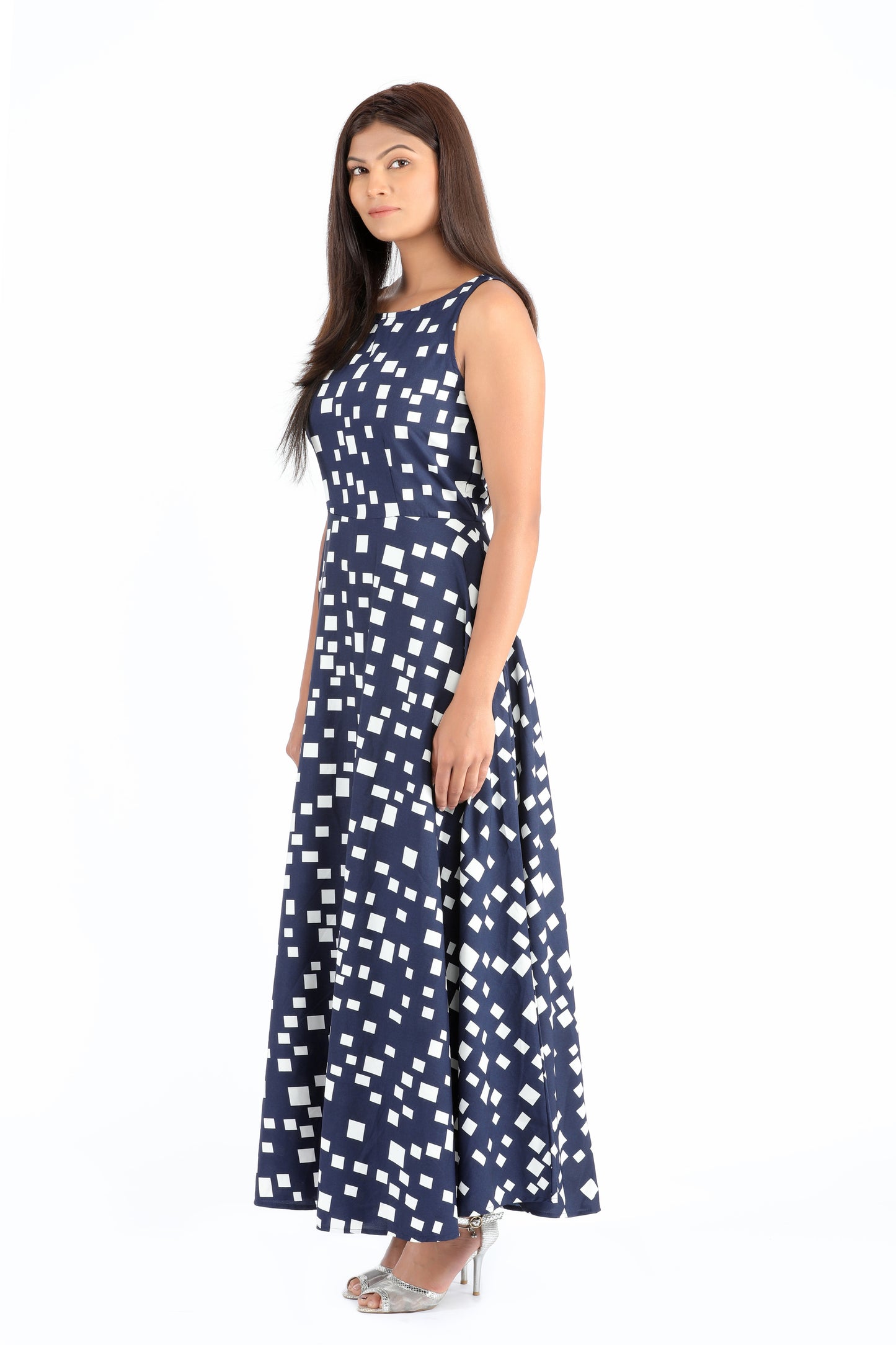 Sarah Pixel Perfect Navy Maxi