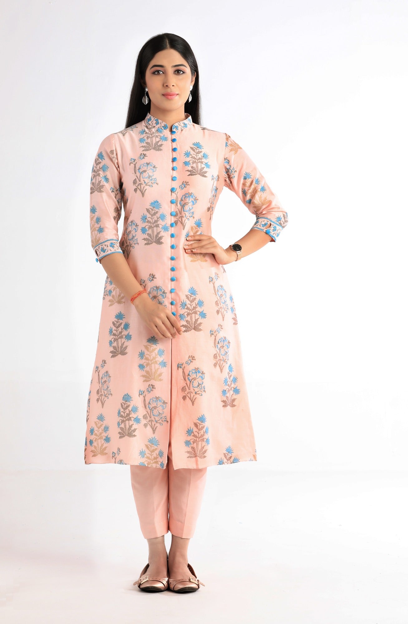 Ridhi Pastel Pink Kurta Set