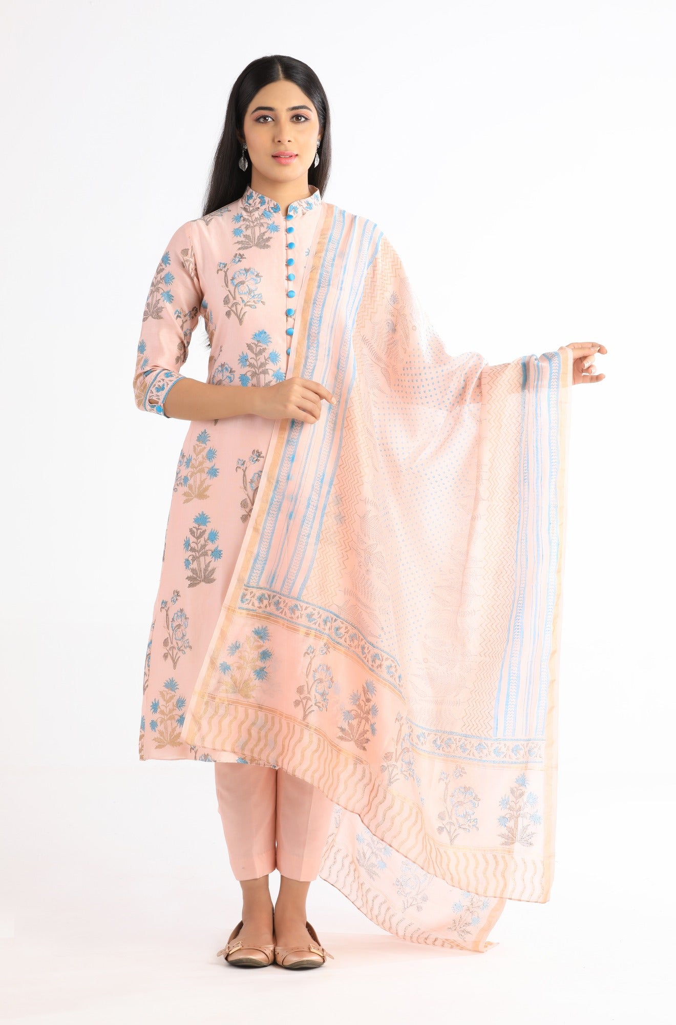 Ridhi Pastel Pink Kurta Set