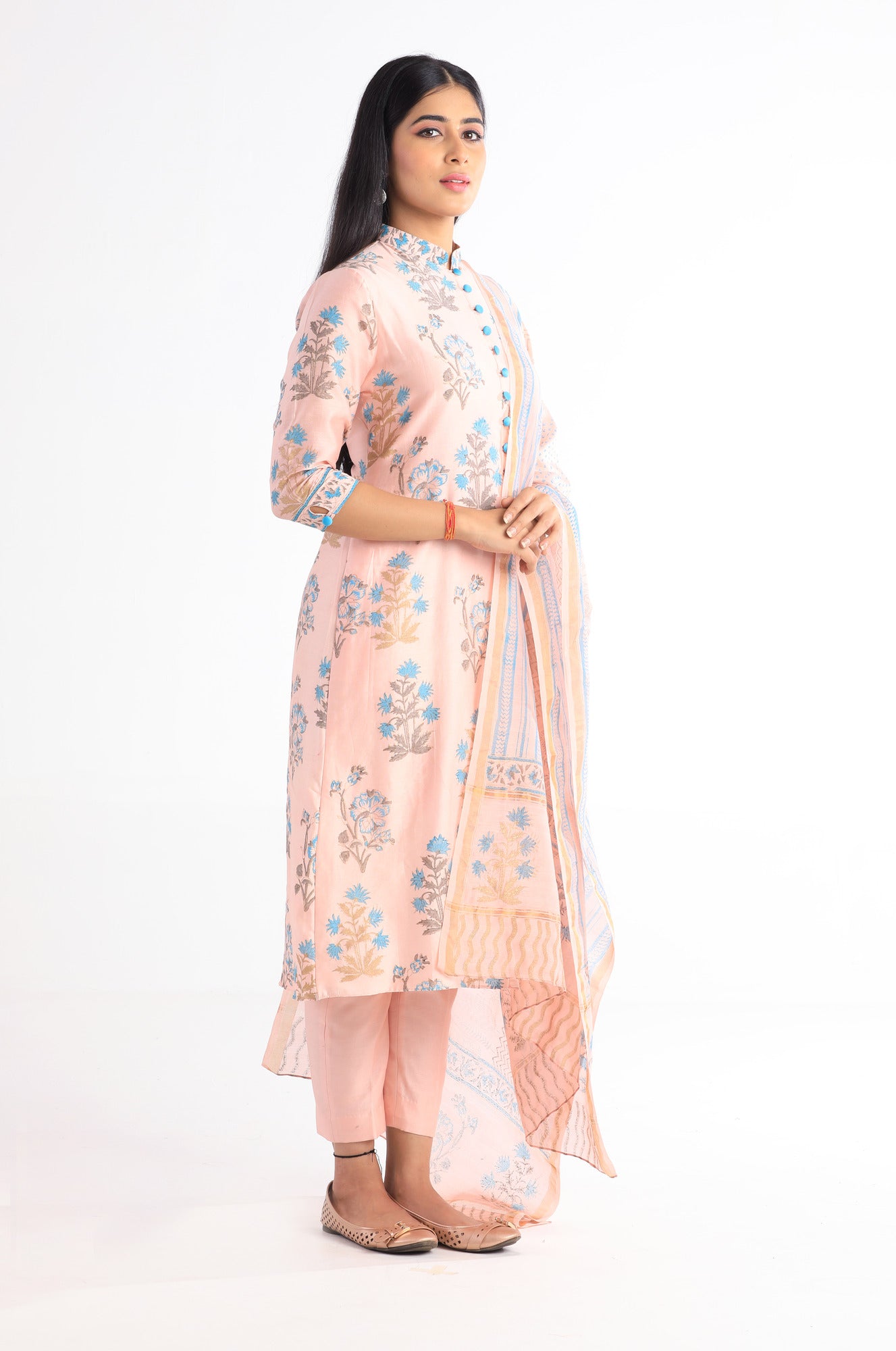 Ridhi Pastel Pink Kurta Set