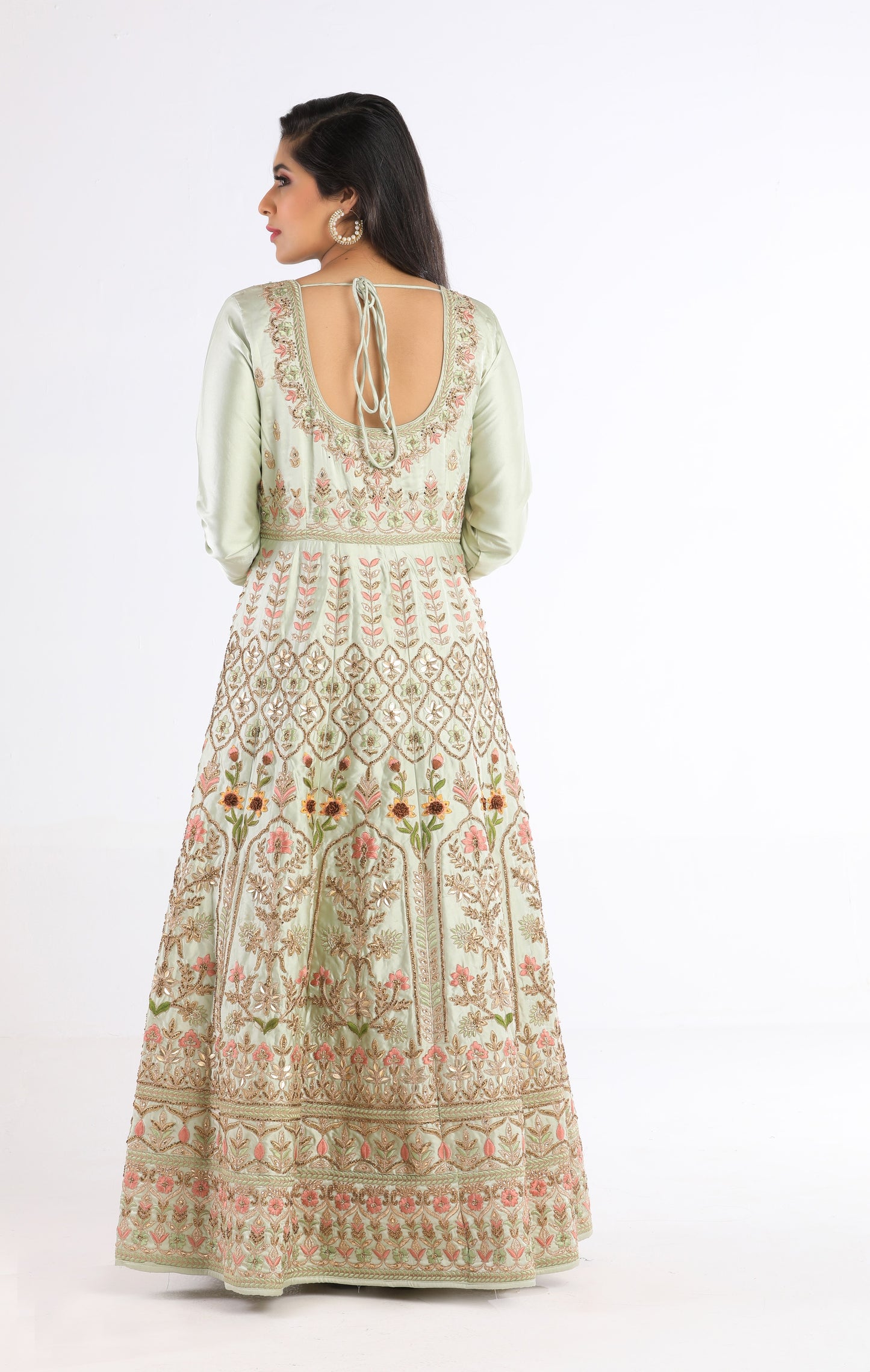 Anoushka Pastel Green Dress