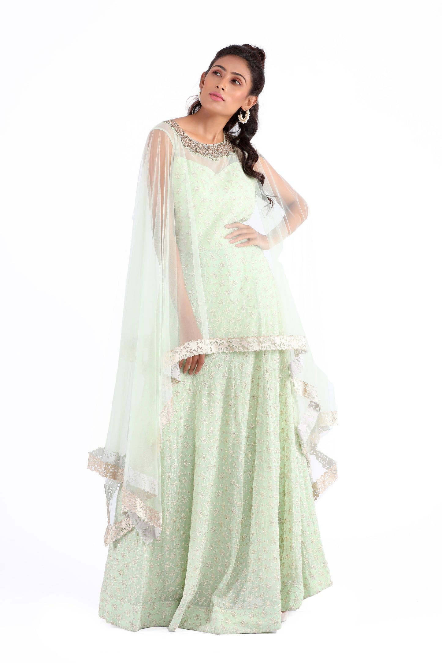 Aalia Mint Long Dress