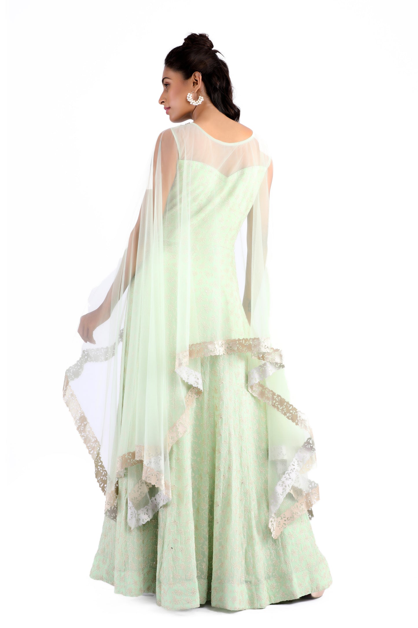 Aalia Mint Long Dress