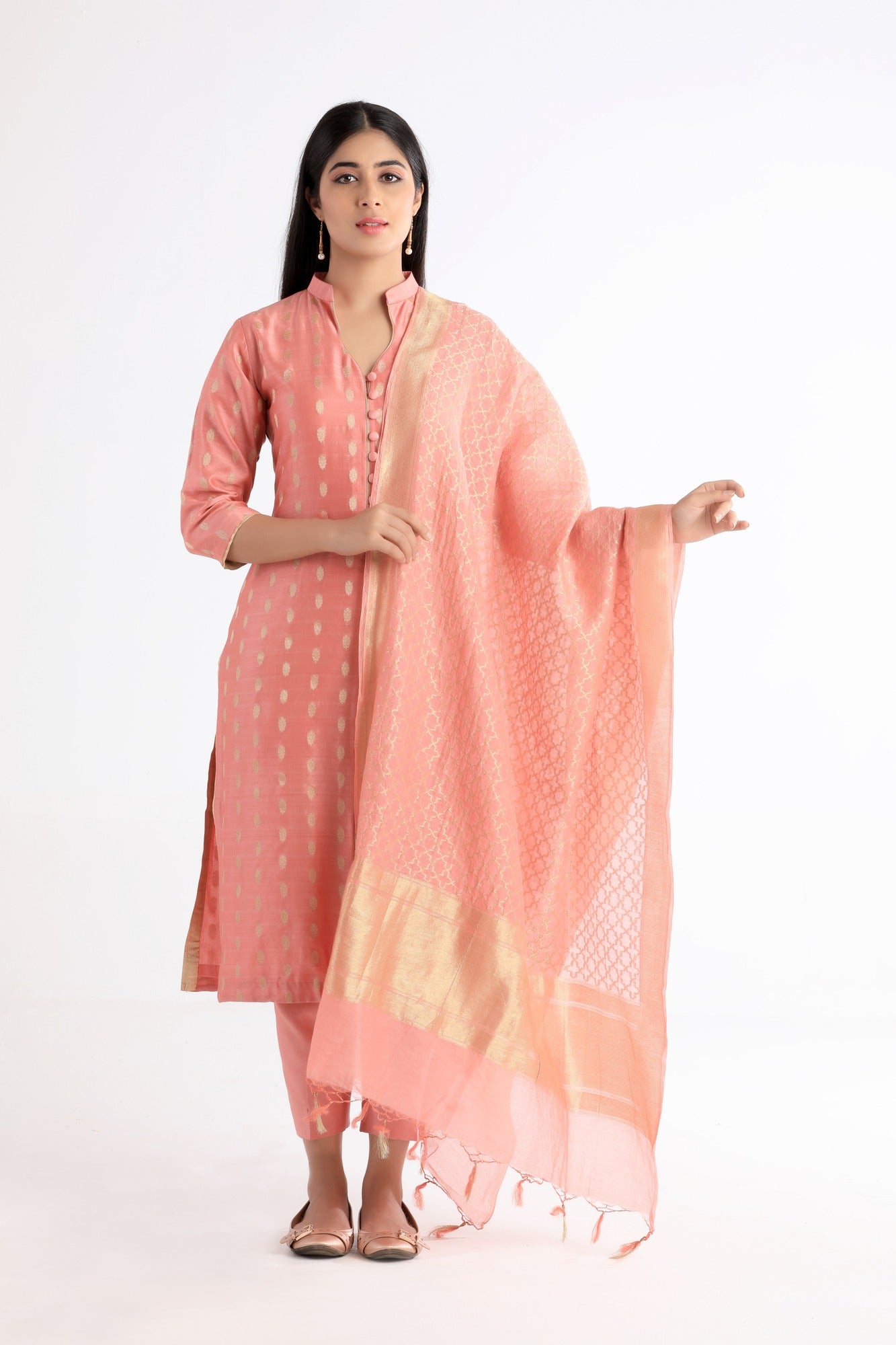 Divya Pink Kurta Set