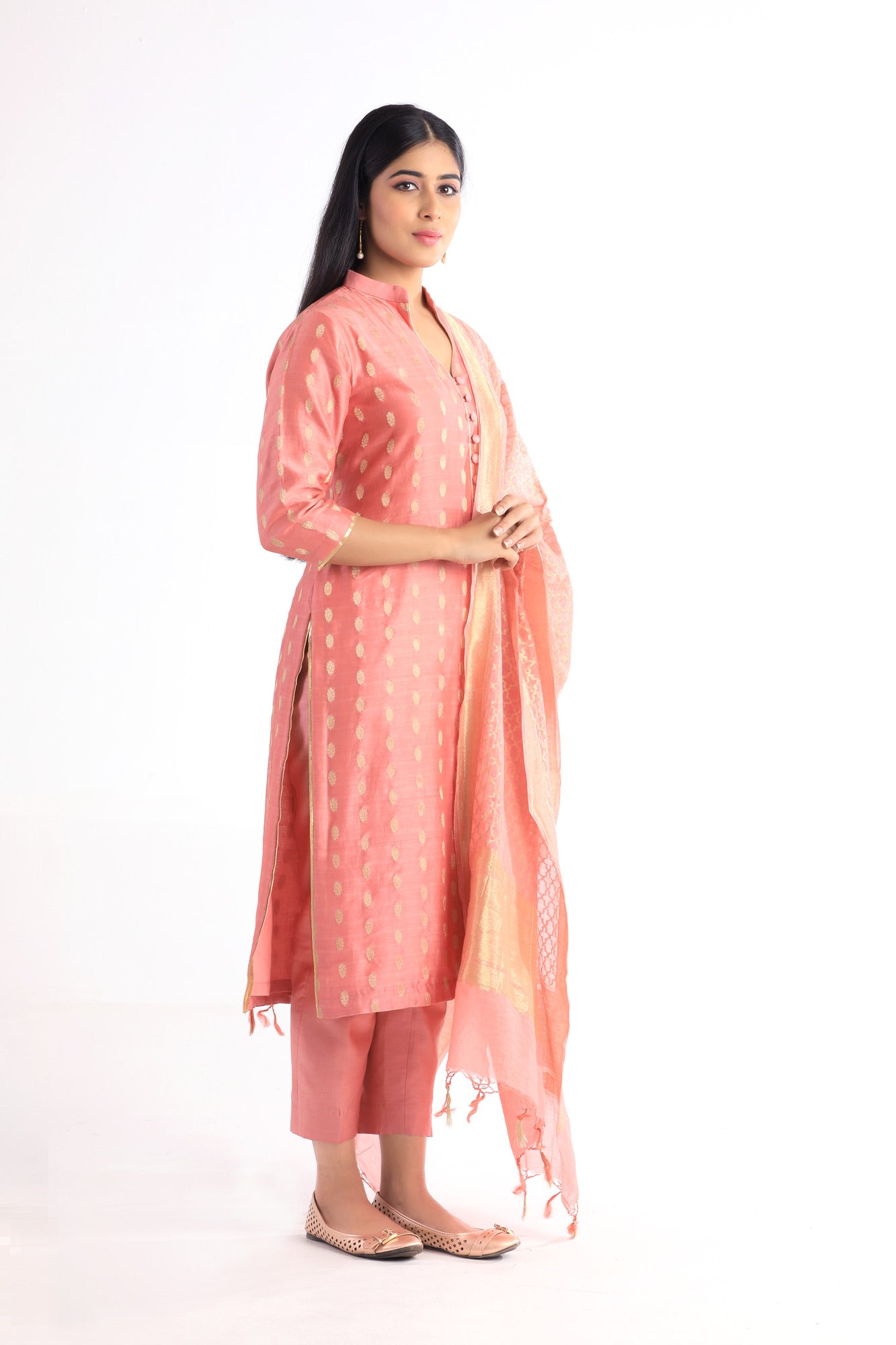 Divya Pink Kurta Set