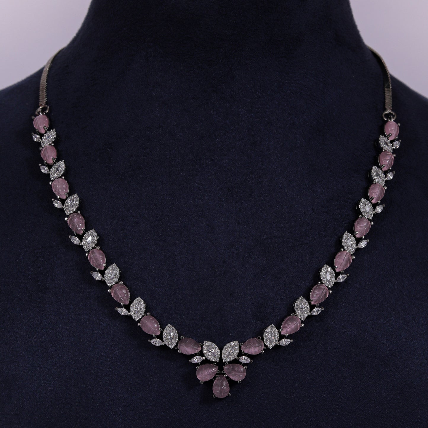 Blush Petal Elegance Necklace Set