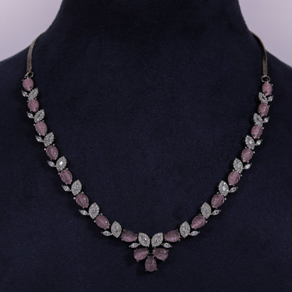 Blush Petal Elegance Necklace Set