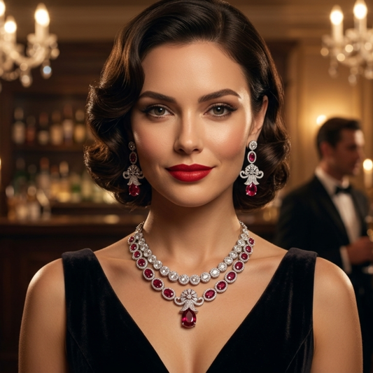 The Ruby Queen Necklace Set